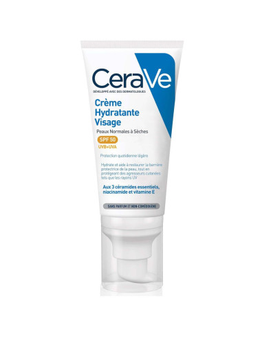 Cerave Crème Hydratante Visage SPF50...