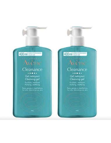Avène Cleanance Gel Nettoyant 2 x 400ml