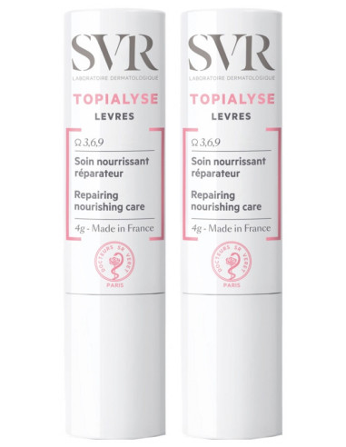 SVR Topialyse Soin Lèvres Lot de 2 x 4 g