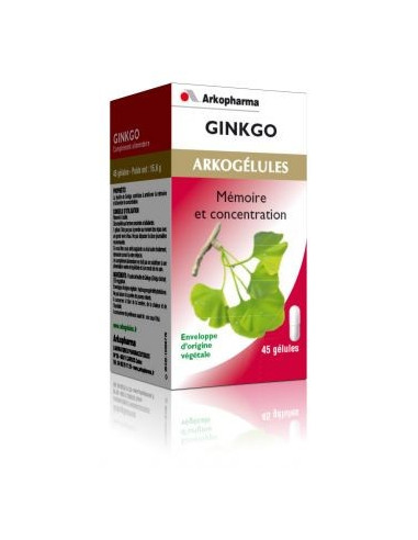 Arkogélules Ginkgo boite de 45 capsules