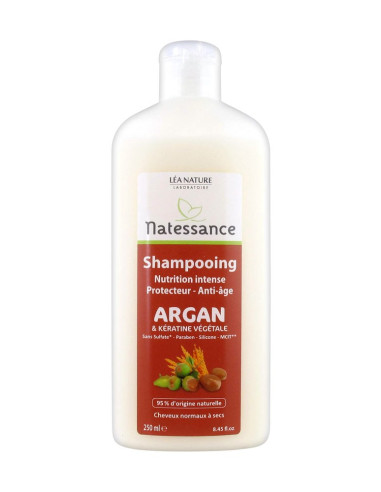 Natessance Shampoing Argan & Kératine...