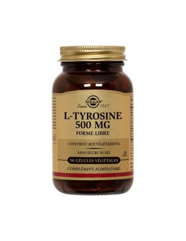 Solgar L-Tyrosine 500mg 50 gélules...