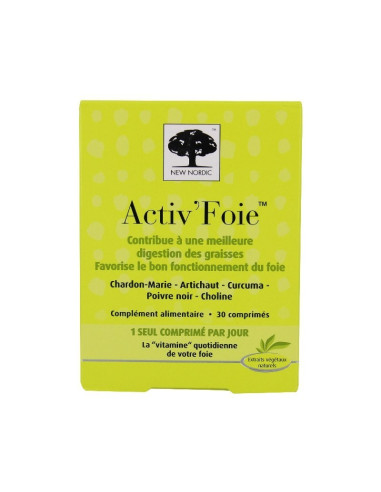 New Nordic Activ'Foie 30 Comprimés