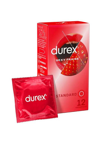 Durex Préservatifs Sexy Fraise - 12...