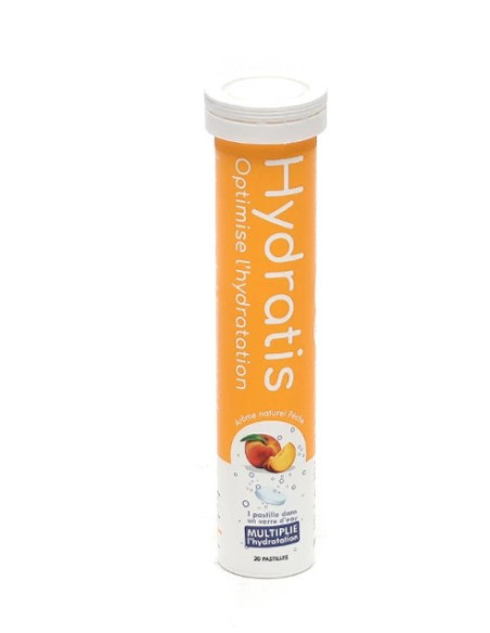Hydratis Solution d'Hydratation 20 Comprimés Effervescents - Arôme : Pêche