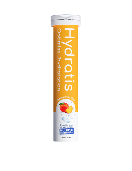 Hydratis Solution d'Hydratation 20 Comprimés Effervescents - Arôme : Pêche