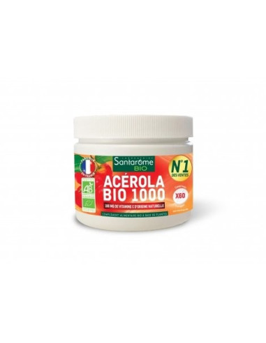 SANTAROME ACEROLA 1000 60 COMPRIMES BIO