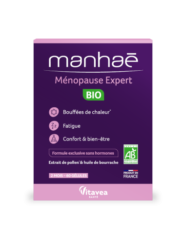 Manhaé ménopause Expert BIO x60 gélules