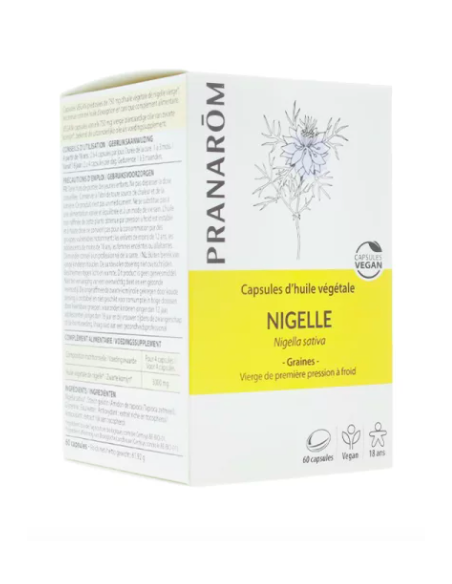 Pranarom Huile végétale Nigelle 60 capsules