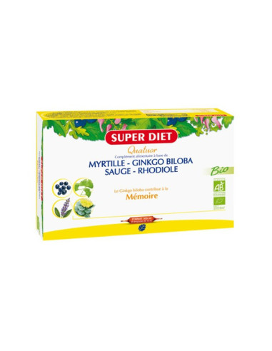 Superdiet Quatuor Mémoire 20 ampoules...