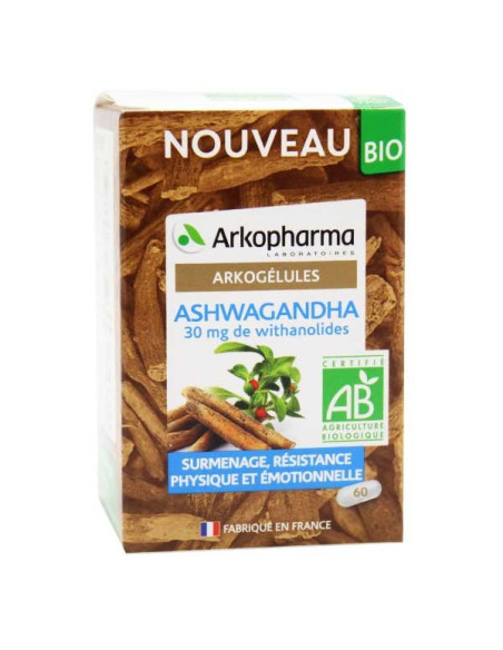 Arkopharma Arkogélules Ashwagandha Bio 60 gélules
