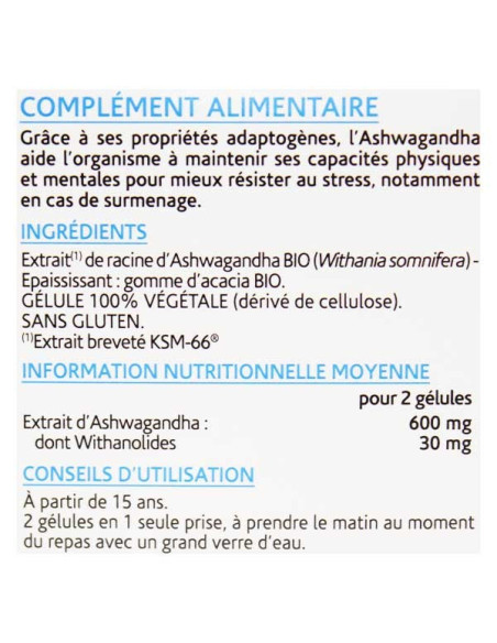Arkopharma Arkogélules Ashwagandha Bio 60 gélules