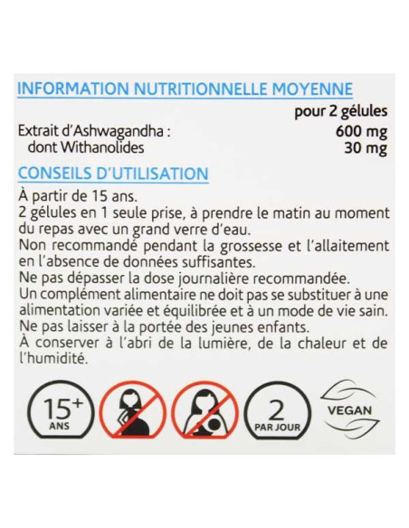 Arkopharma Arkogélules Ashwagandha Bio 60 gélules