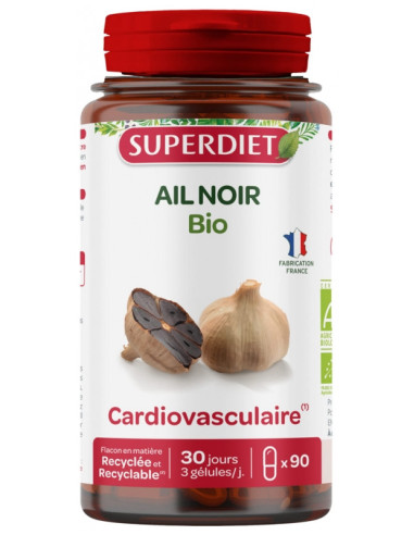 Superdiet Ail Noir Bio 90 Gélules