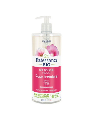 Natessance Gel Douche Rose Trémière...