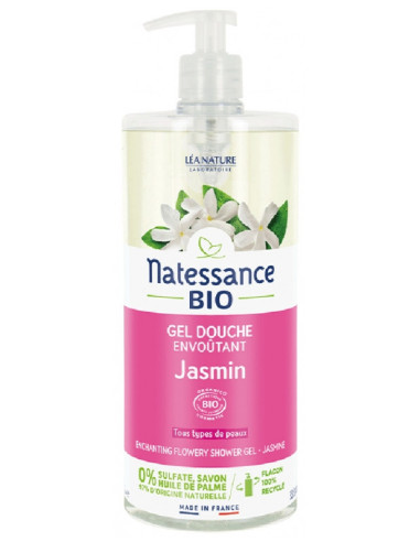 NATESSANCE Gel Douche Jasmin BIO 1 L
