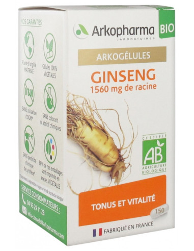 ARKOPHARMA ARKOGÉLULES GINSENG BIO...