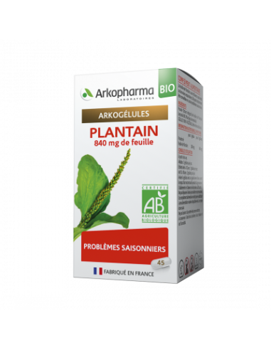 ARKOGÉLULES® BIO PLANTAIN 45 GELULES