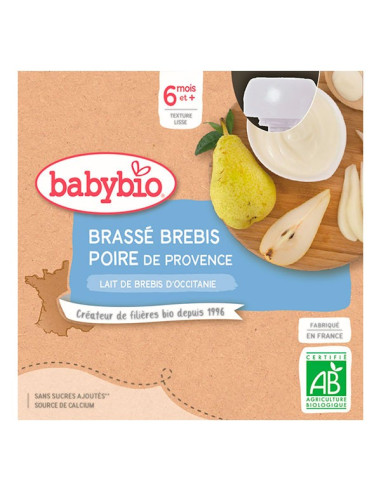 BABYBIO Gourde brassée au lait de...