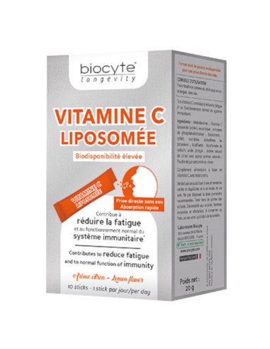 Biocyte Vitamine C Liposomée 10 sticks