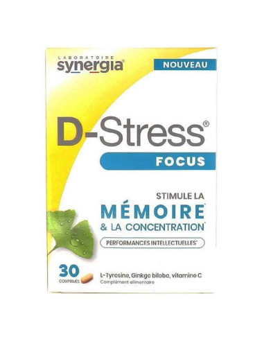 Synergia D-Stress Focus 30 comprimés