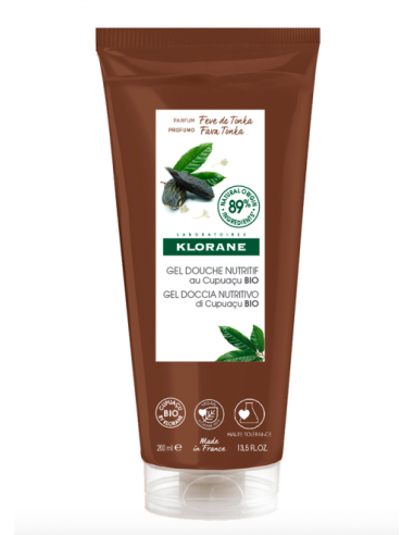 Klorane gel douche parfum fève de...