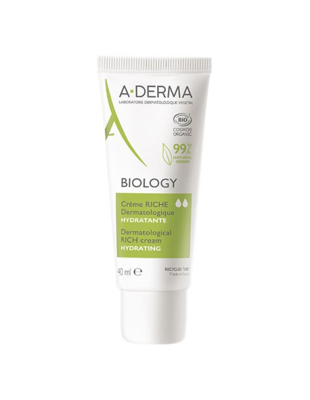 A-derma Biology Crème riche dermatologique hydratante 40ml