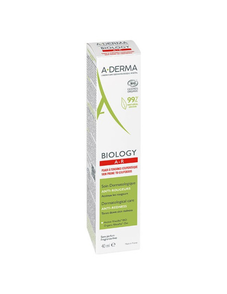 A-derma Biology AR Soin dermatologique anti-rougeurs 40ml