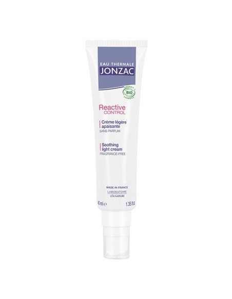 Jonzac Reactive Control Crème Légère Apaisante Bio 40ml