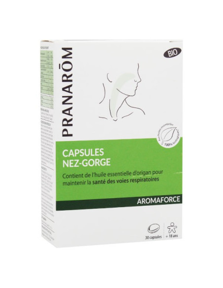 Pranarom Aromaforce Nez Gorge Bio 30 capsules