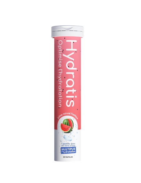 Hydratis Solution d'Hydratation 20 Comprimés Effervescents - Arôme : Pastèque
