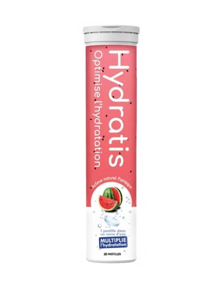 Hydratis Solution d'Hydratation 20 Comprimés Effervescents - Arôme : Pastèque