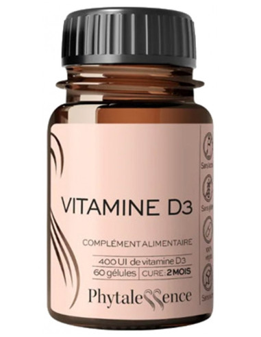 Phytalessence Vitamine D3 - 60 Gélules