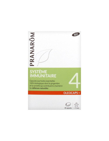Pranarom Oleocaps+ Système Immunitaire Bio 30 capsules