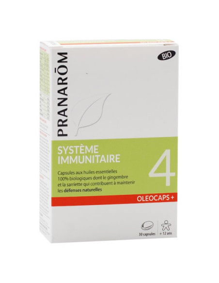 Pranarom Oleocaps+ Système Immunitaire Bio 30 capsules