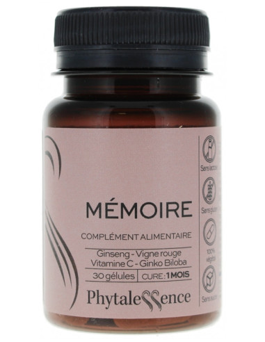 Phytalessence Mémoire - 30 Gélules