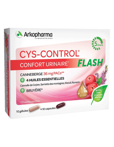 Arkopharma Cys-control Flash 20 Gélules