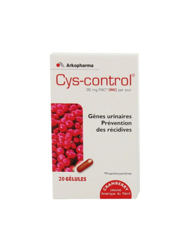 Arkopharma cys-control 20 gélules