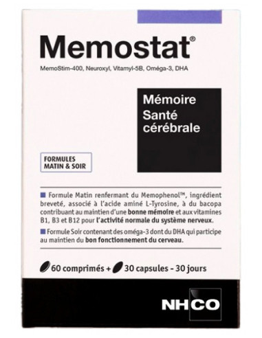 NHCO Memostat Mémoire Santé Cérébrale...