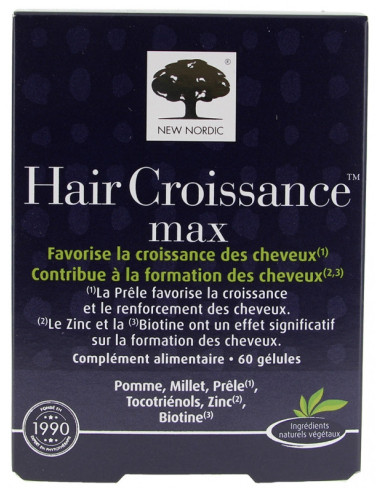 New Nordic Hair Croissance Max - 60...