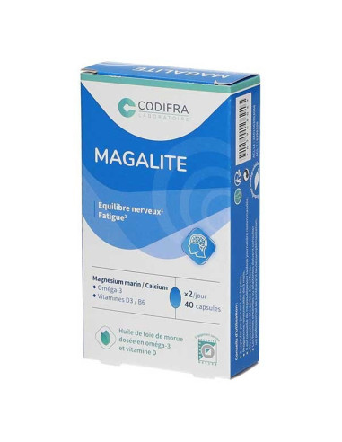 Codifra Magalite Magnésium 40 capsules