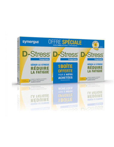 Synergia D-stress lot de 3x80 comprimés