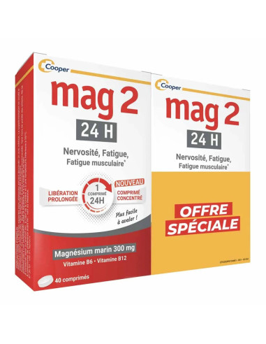 Mag 2 24h Magnesium Marin 2x40 Comprimes