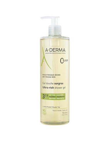 A-derma Gel Douche Surgras 750 ml