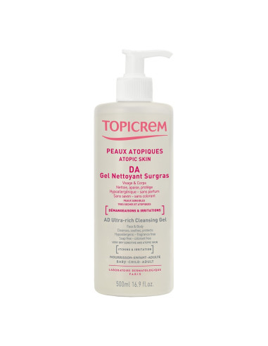 Topicrem DA gel nettoyant surgras 500ml