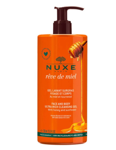 Nuxe Gel Lavant Surgras visage et...