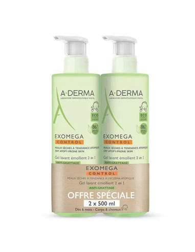 A-Derma Exomega Control Gel Lavant...
