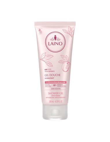 Laino gel douche pêche blanche 200ml