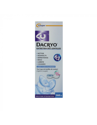 DACRYO ENTRETIEN LENTILLES 360ML