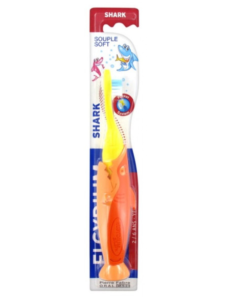 ELGYDIUM SHARK BROSSE À DENTS 2-6 ANS SOUPLE